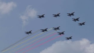 Belgian National Day "Air Parade" 2023 (F16, F35, A400M, MRTT...)