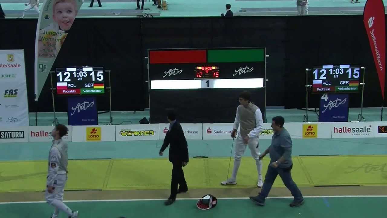 HÄNDEL CUP HALLE (SAALE) 2013 Quarterfinale Veitenheimer GER vs Podralski POL