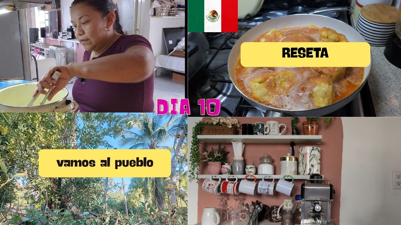 Receta familiar en casa ❤️ y un día en el pueblo haciendo mis deberes | Vida real de mamá
