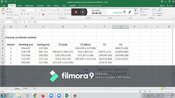 Area by coordinate and double meridian