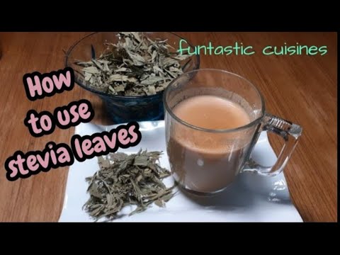 How to use stevia leaves || Simplest recipe with stevia||A recipe using natural 0 Calorie sweetener