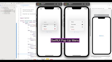 SwiftUI Pop Up Menu