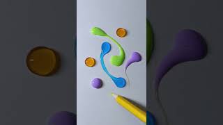 Fun colors water drop #satisfying #viralvideo #short