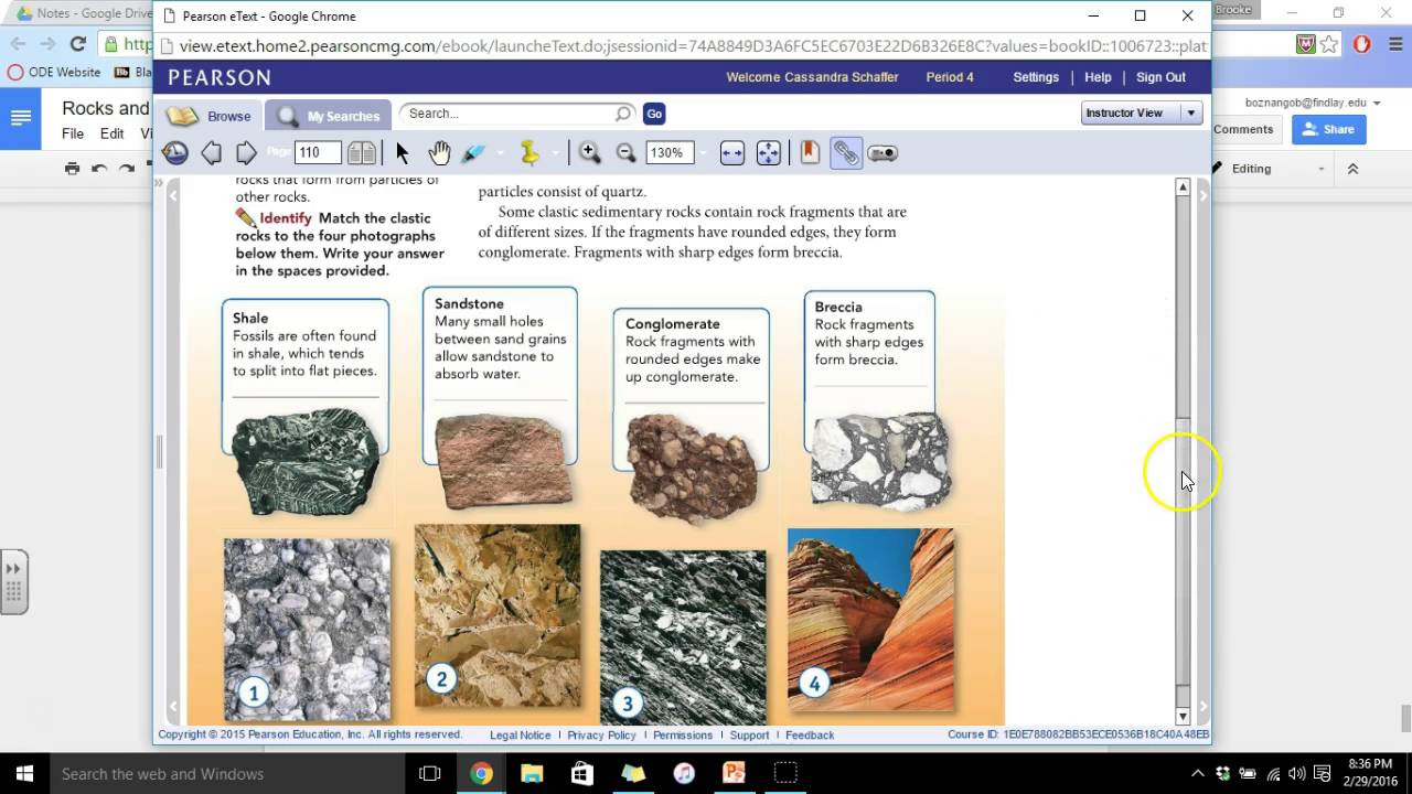 SR - Clastic, Organic & Chemical Rocks