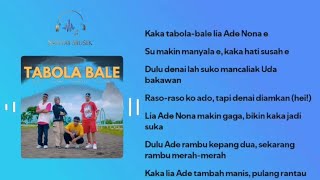 Tabola Bale - Lagu Silet Open Up ‧ 2025 | Lirik Lagu | Lagu Viral 2025
