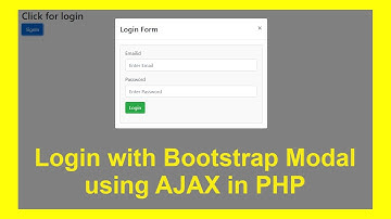 Login with Bootstrap Modal using jQuery AJAX in PHP & MySQL with Source Code