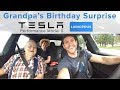 Grandpa&#39;s 84th Birthday Surprise: Tesla Performance Model S