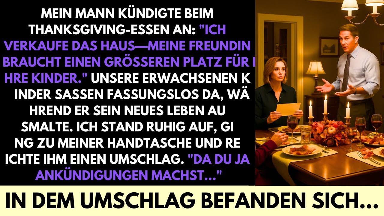 Mein Mann Sagte, Er Verkauft Unser Haus Für Seine Freundin—Doch Er Erwartete Nicht, Was Ich Ihm Gab