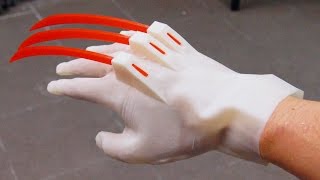 AWESOME 3D PRINTED WOLVERINE GLOVE!!!