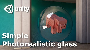 How to make glass material in unity ?
