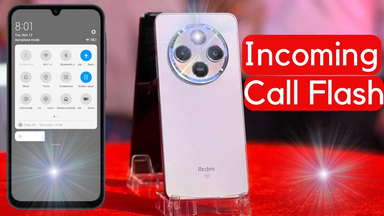 Redmi a4 call flashlight setting / how to enable call