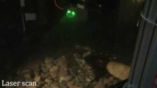 Underwater Semi-Autonomous  Grasping using Laser  3D Reconstruction. Experiment 1