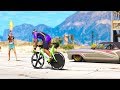 I took my BICYCLE to a DRAG RACE, the results may surprise you!! (GTA 5 Mods - Evade Gameplay)