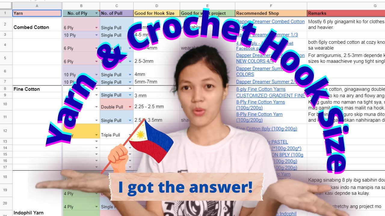 The Best Crochet Hook for Beginners (in Filipino Language) 