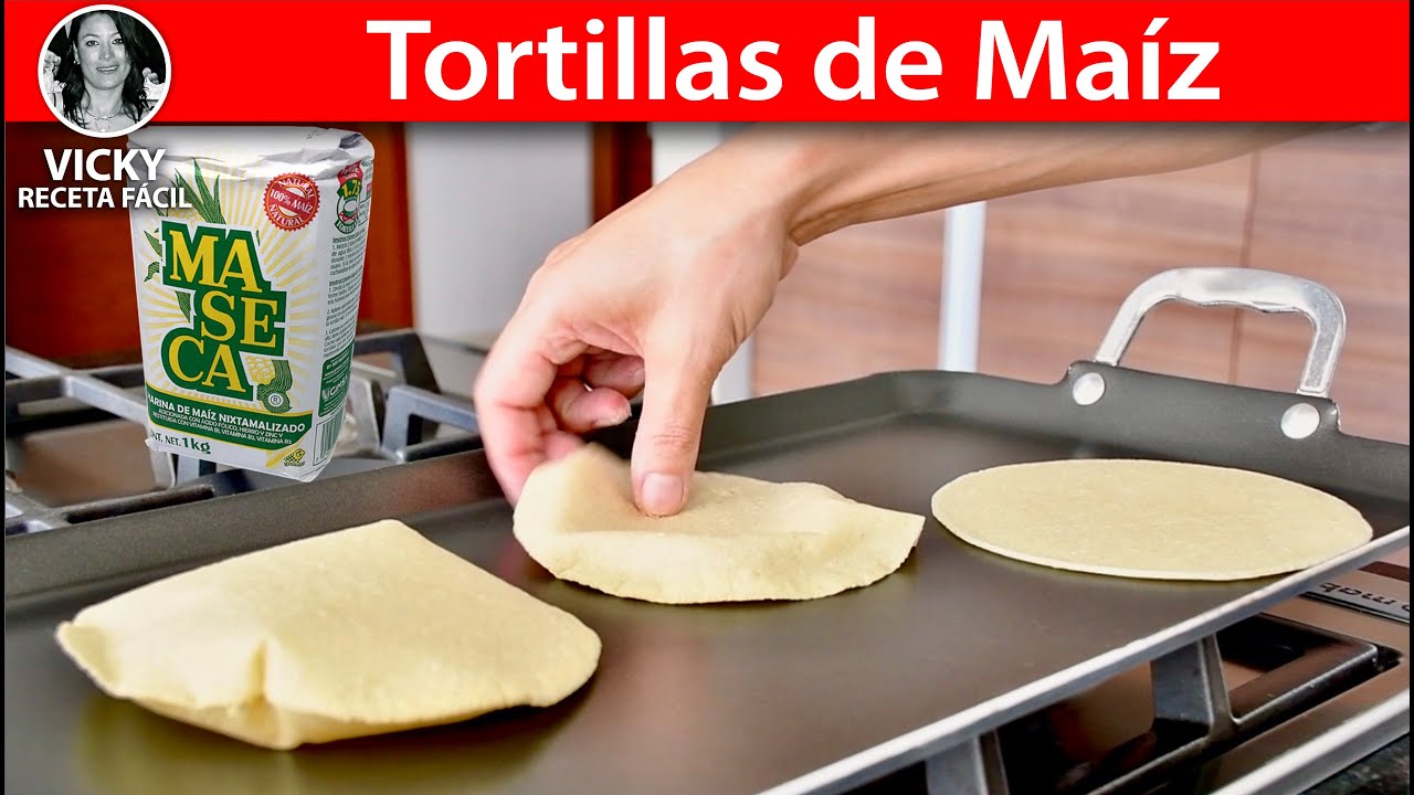 Tortillas de Maíz Suaves y Perfectas | #VickyRecetaFacil - YouTube