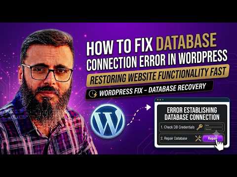 How to Fix Database Connection Error in WordPress