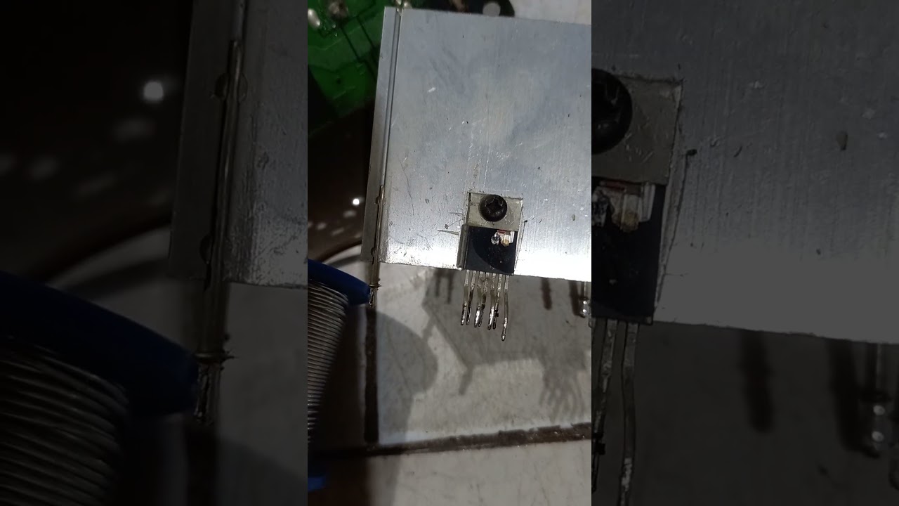 The vertical TV IC broke due to excess voltage