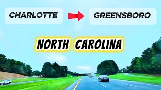 Charlotte to Greensboro NC Drive | Road Trip on I-85 North Carolina #greensboronc #charlottenc  