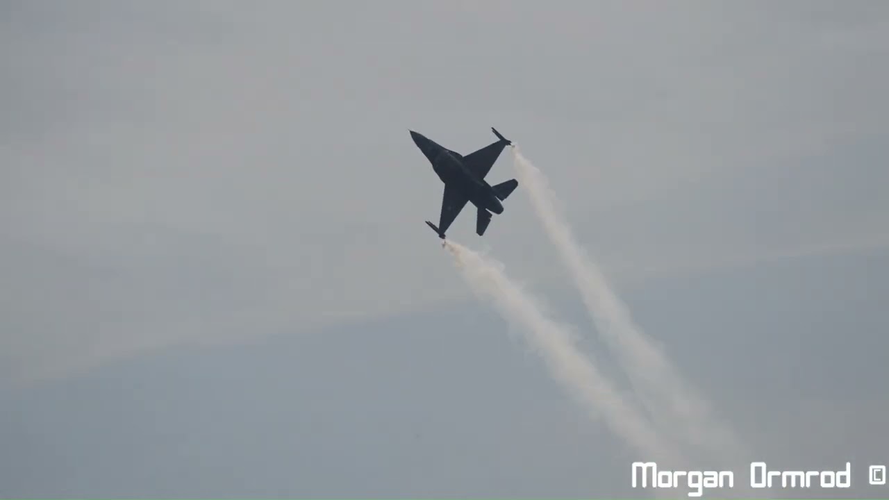 Team Zeus F-16C Hellenic Air Force Low Speed Pass And Climbout 