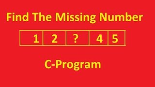 Find the Missing Number Wealth