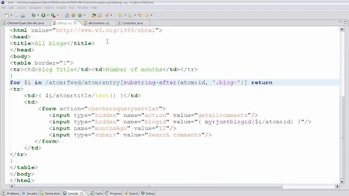 WAS XML Feature Pack Demo 5 - End to End XQuery 1.0 - 2/2