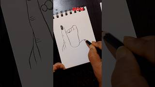 Cute Baby Feet with Hand Drawing ❤️ Easy Love Sketch Tutorial #shortsfeed #sketch #shorts #drawing