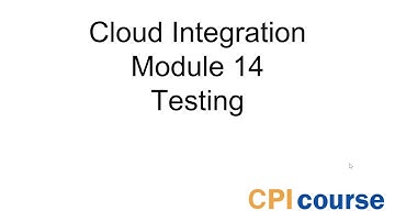 Free SAP CPI Course - Module 14: Testing