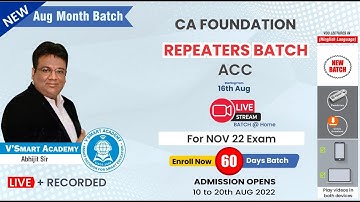 CA FOUNDATION | ACCOUNTS | REPEATER