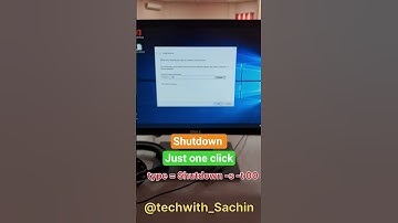 You can Shutdown your COMPUTER 💻 just one click only #education #tech #trick #shortcuts #edutech