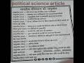 political science article By -subodh sir