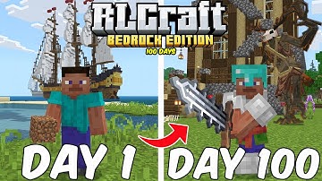 100 Days in RLCRAFT Bedrock Edition