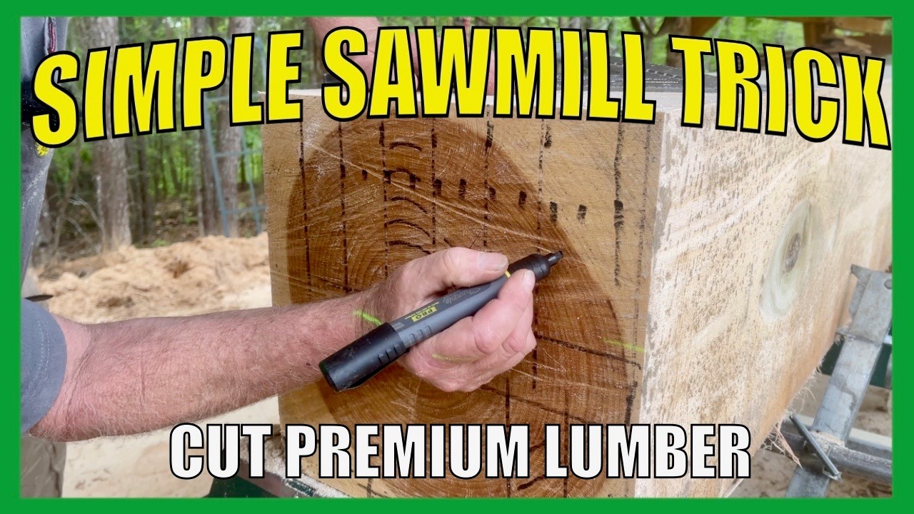 The Secret to Flat Lumber: A Simple Sawmill Trick:  Perfectly Flat Lumber Every Time!