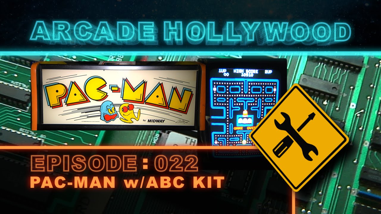 Pac-Man Upright Arcade Game with ABC Kit - YouTube