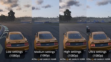 FORZA MOTORSPORT - Graphics settings comparison