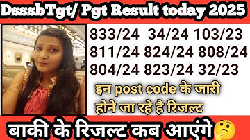Dsssb tgt pgt result 2025 today|dsssb tgt result 2025|pgt result 2025|dsssb result 2025||