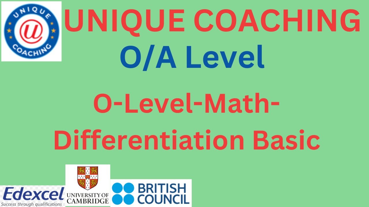 Differentiation Basic - YouTube