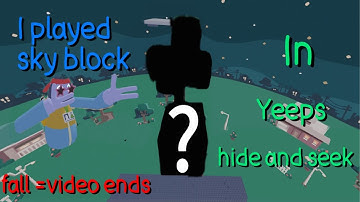 Skyblock in yeeps hide and seek #fun #crazy #subscribe #yeep #yeeps