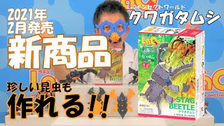 【ラキュー公式】2021年2月新商品「LaQインセクトワールド　クワガタムシ」【知育玩具ブロック LaQ】