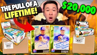 *$20,000 PULL OF A LIFETIME! * I opened $20K in packs until I pulled TOM BRADY'S Bowman autograph!