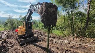 TEHNIK BAMBU TANCAP TMMD 127 KODIM 0607 MEMBANGUN DESA SPEK JALAN BAMBU