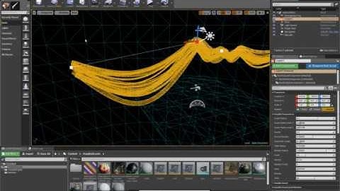 Unreal Houdini Engine procedural cables