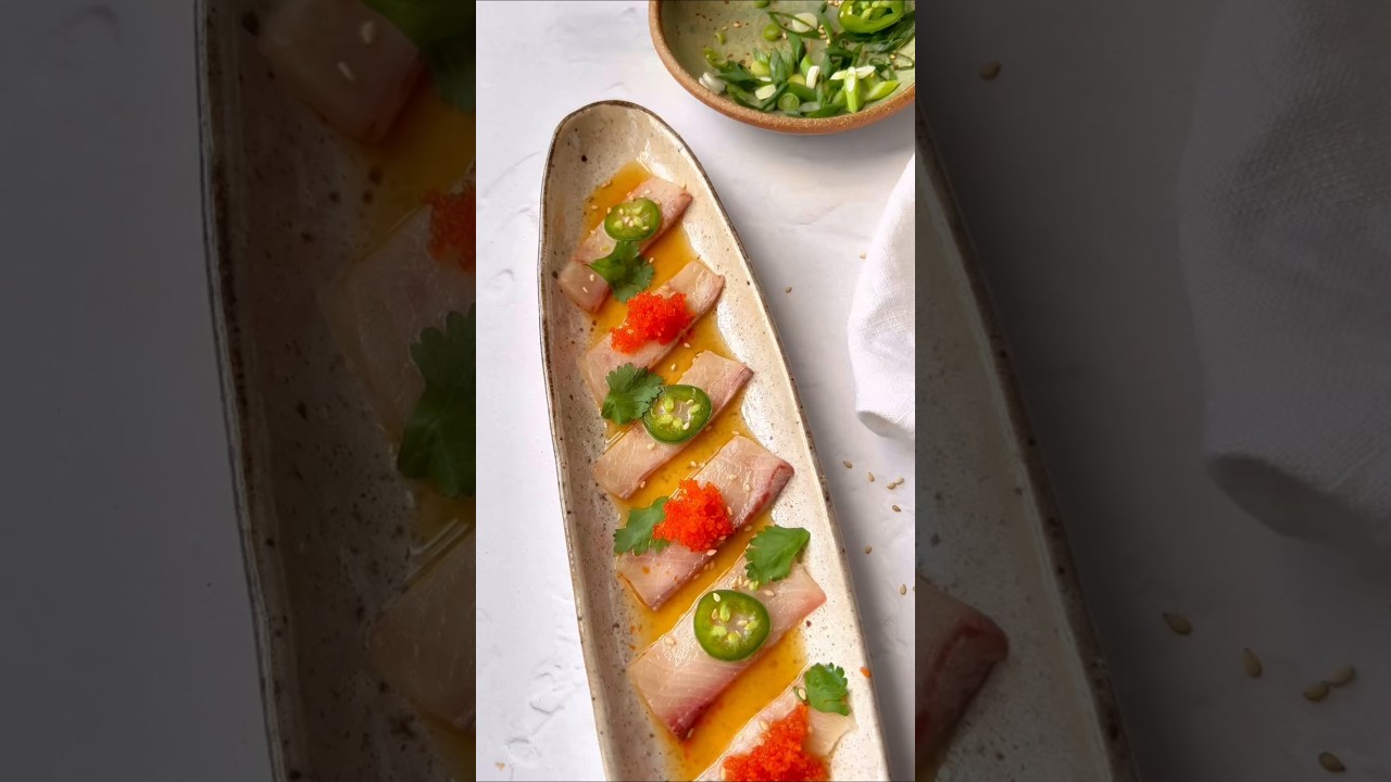 Hamachi Crudo (Sushi Night at Home Favorite) 