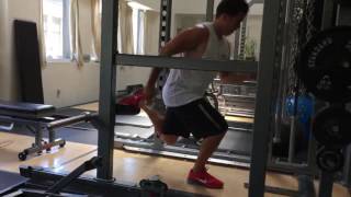 Bodyweight RFESS with Straight Bar