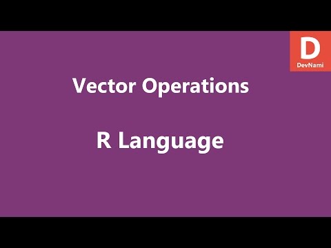 R Programming Vector operations