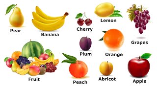 Учим английский. Фрукты. Fruit. Учим название фруктов на английском. Часть 1.