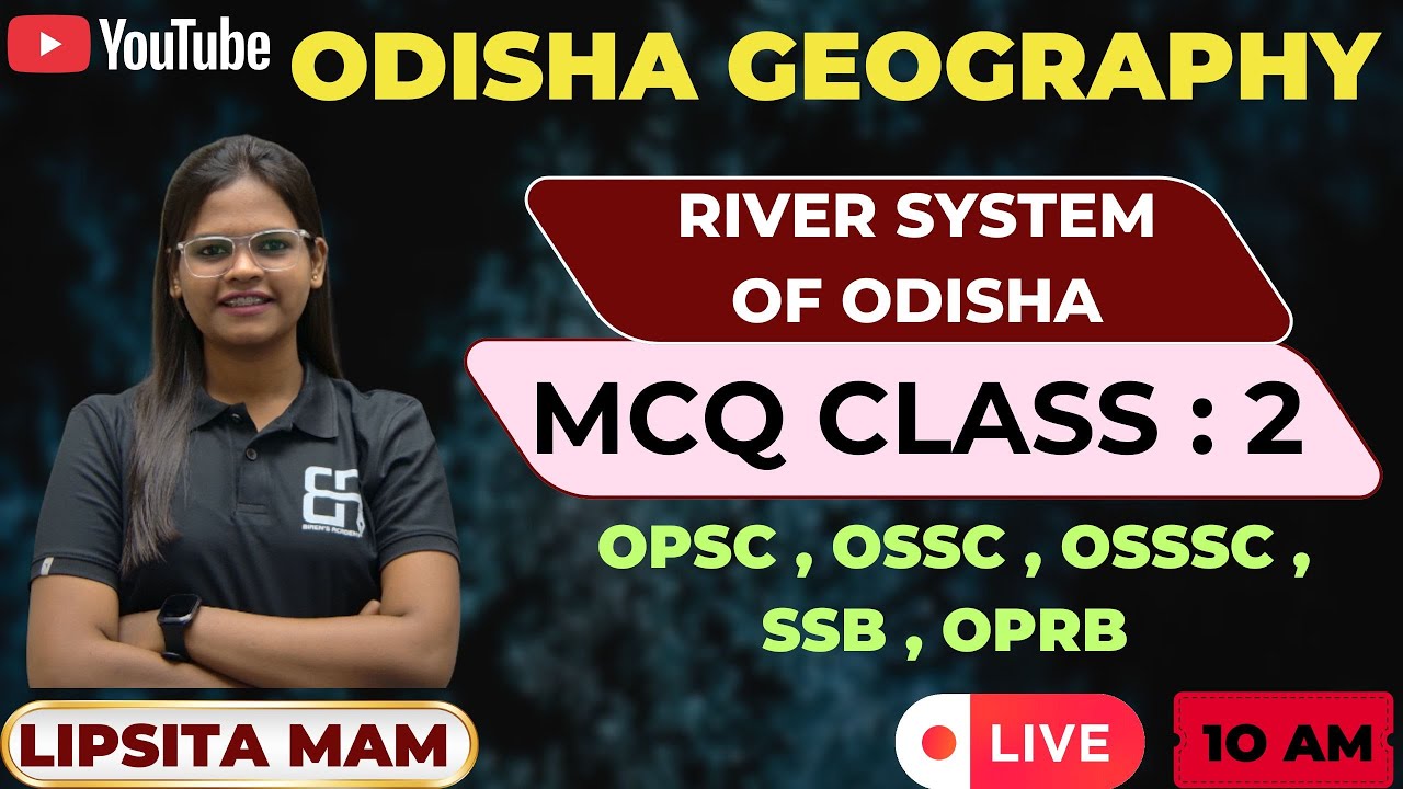 Drainage System of Odisha | Major Rivers & Tributaries | Geography by Lipsita Mam