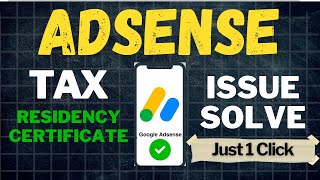 Residency Certificate Required | Adsense Some Missing Document Required