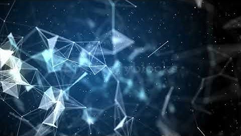 videoblocks blue abstract technology science and engineering motion background lines nodes and polyg