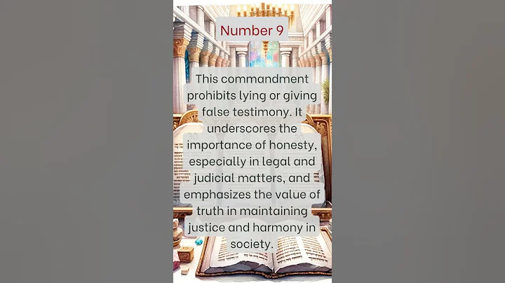 📖 The TEN Commandments #9 📖