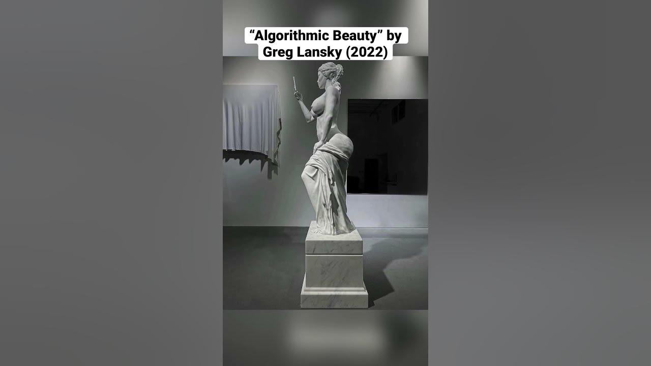 GM x “Algorithmic Beauty” by Greg Lansky (2022) sculpture marble 